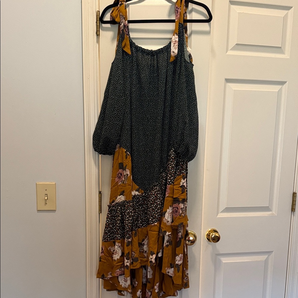 Floral Patchwork Women's Dress